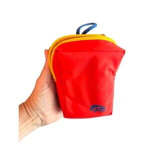 Vintage Retro Igloo Camera School Supply Zippered Case Colorful